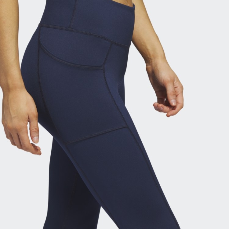 Leggings De Golfe Com Bolso Azul Marinho Adidas