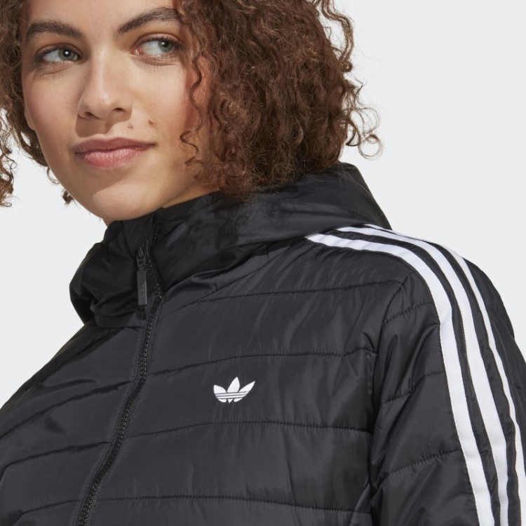 Jaqueta Premium Slim Com Capuz Preto Adidas