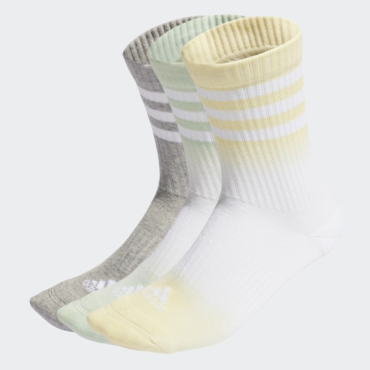 Meias Acolchoadas Com As Três Listras Brancas Adidas 3 Pares