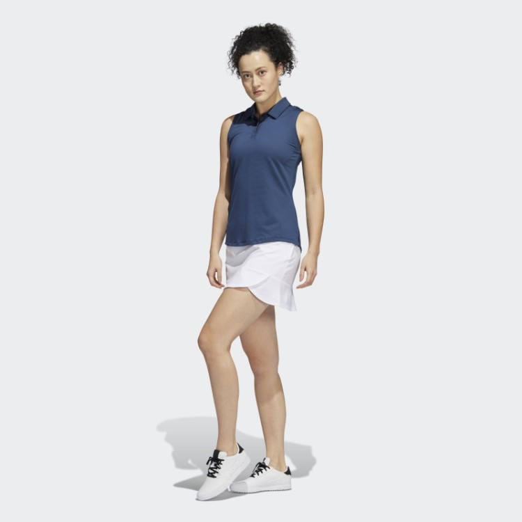 Adidas Camisa Polo Sem Manga Azul Marinho