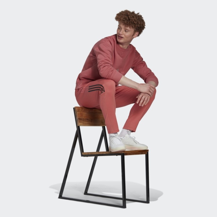 Moletom Vermelho Adidas Em Fleece