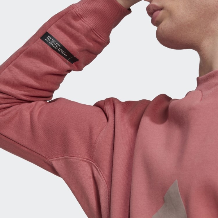 Moletom Vermelho Adidas Em Fleece
