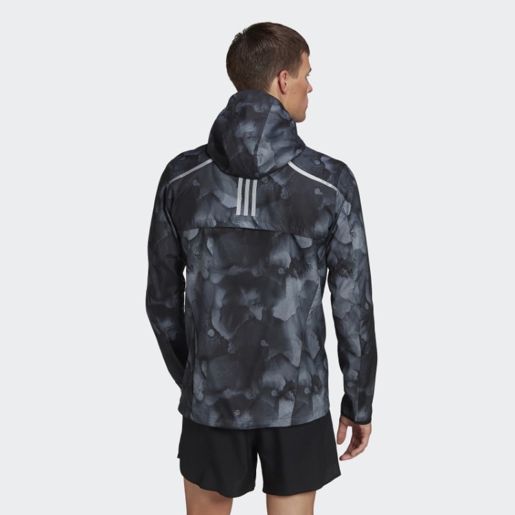 Jaqueta Marathon Fast Graphic Adidas Preta