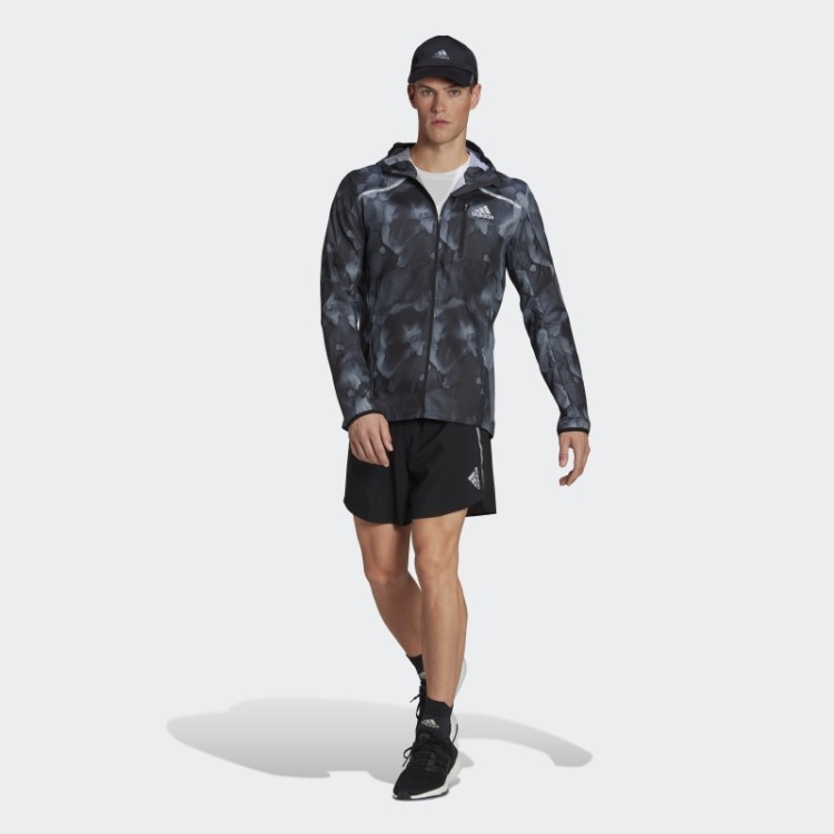 Jaqueta Marathon Fast Graphic Adidas Preta