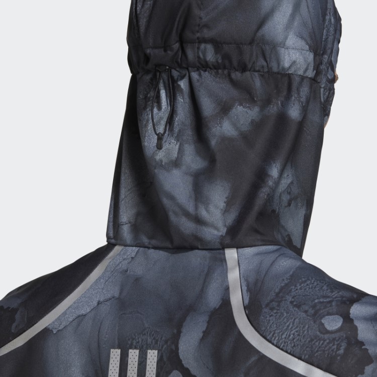 Jaqueta Marathon Fast Graphic Adidas Preta