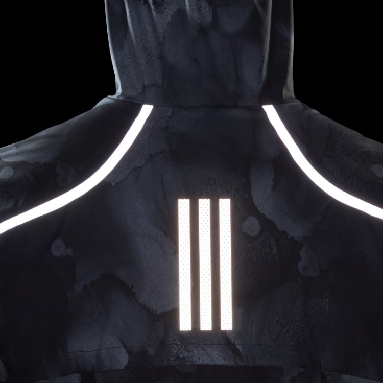 Jaqueta Marathon Fast Graphic Adidas Preta
