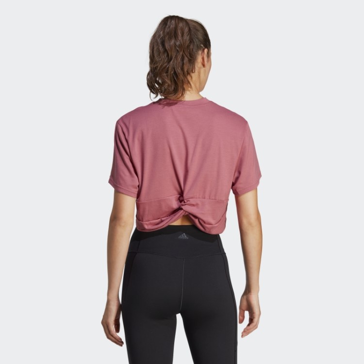 Camiseta De Estúdio Rosa Adidas