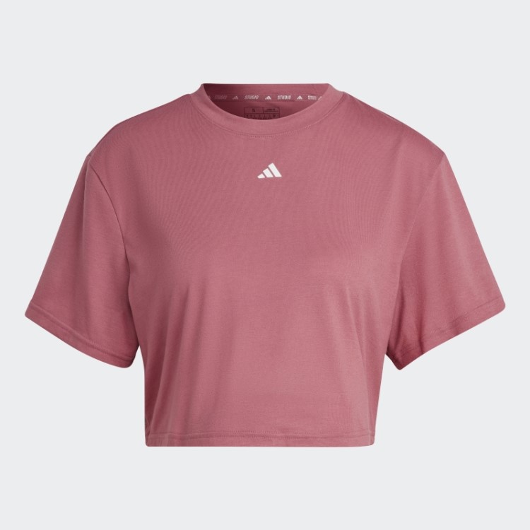 Camiseta De Estúdio Rosa Adidas
