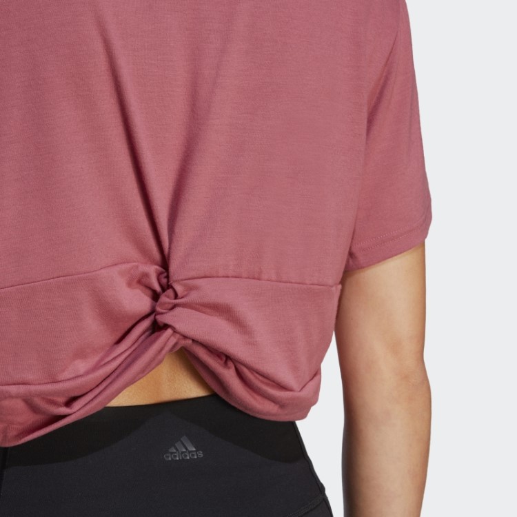 Camiseta De Estúdio Rosa Adidas