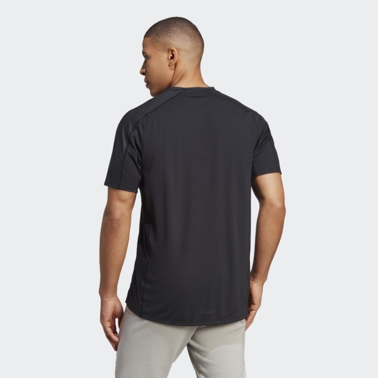 Camiseta Preta Para Treino Com Estampa Pu Adidas