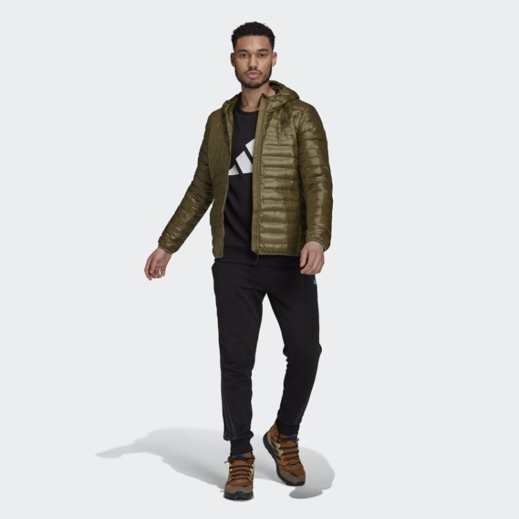 Jaqueta Com Capuz Adidas Olive Varilite