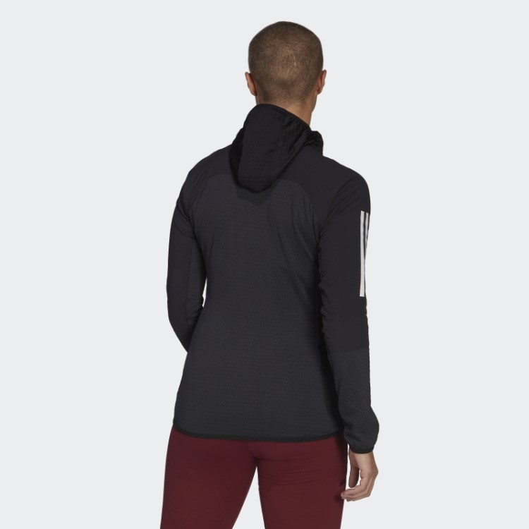 Jaqueta Com Capuz Preta Techrock Flooce Wind Da Adidas