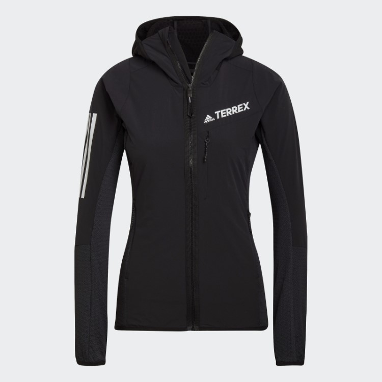 Jaqueta Com Capuz Preta Techrock Flooce Wind Da Adidas