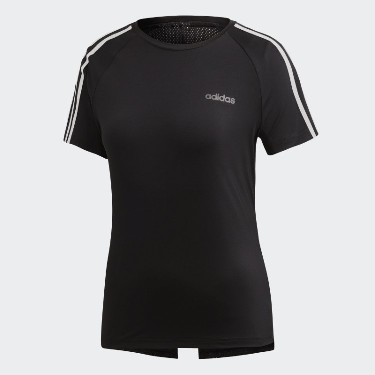 Camiseta Com As Três Listras Black Design 2 Move Adidas