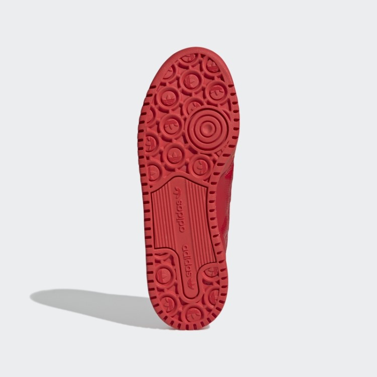 Sapatos Vermelhos Adidas Forum Ousados