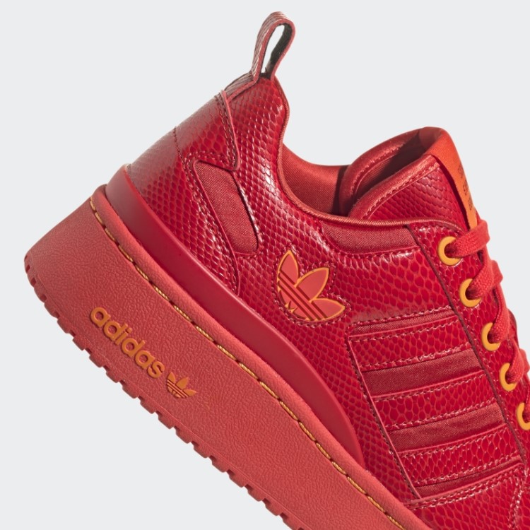 Sapatos Vermelhos Adidas Forum Ousados
