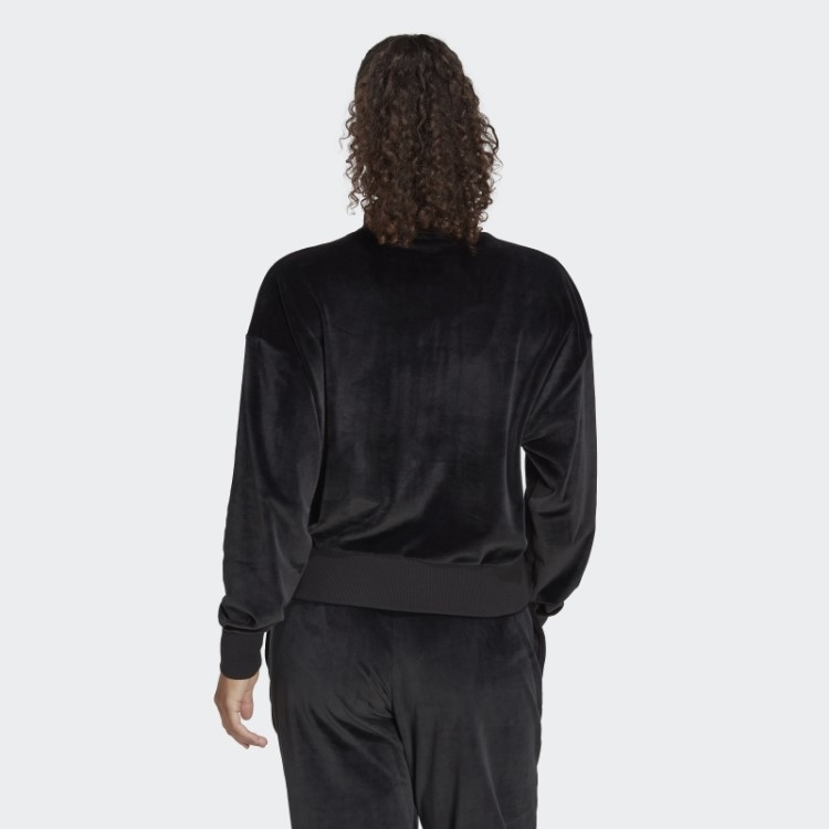 Moletom De Veludo Aconchegante Adidas Holidayz Preto
