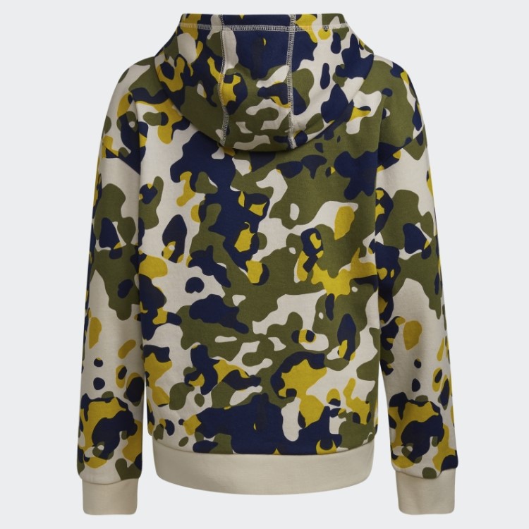Pulôver Camuflado Allover Com Capuz Adidas Alumínio