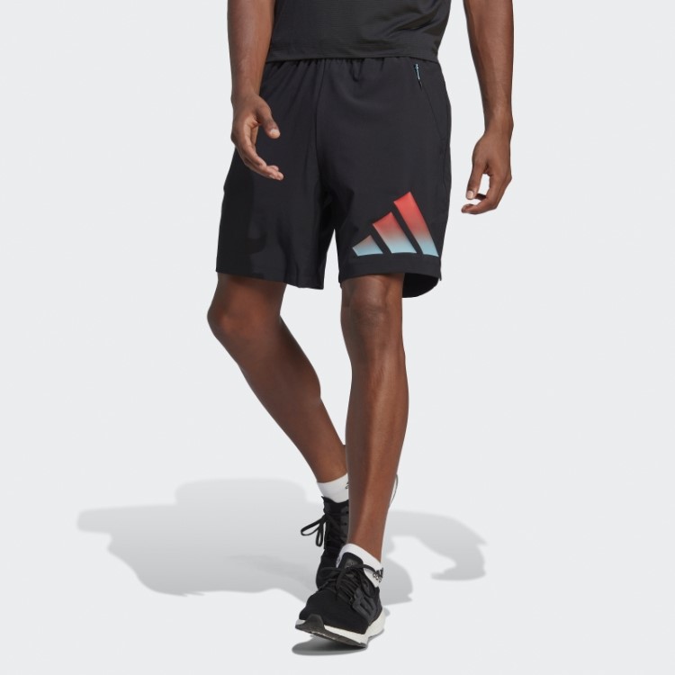 Bermuda De Treino Preta Adidas Train Icons Com As Três Listras