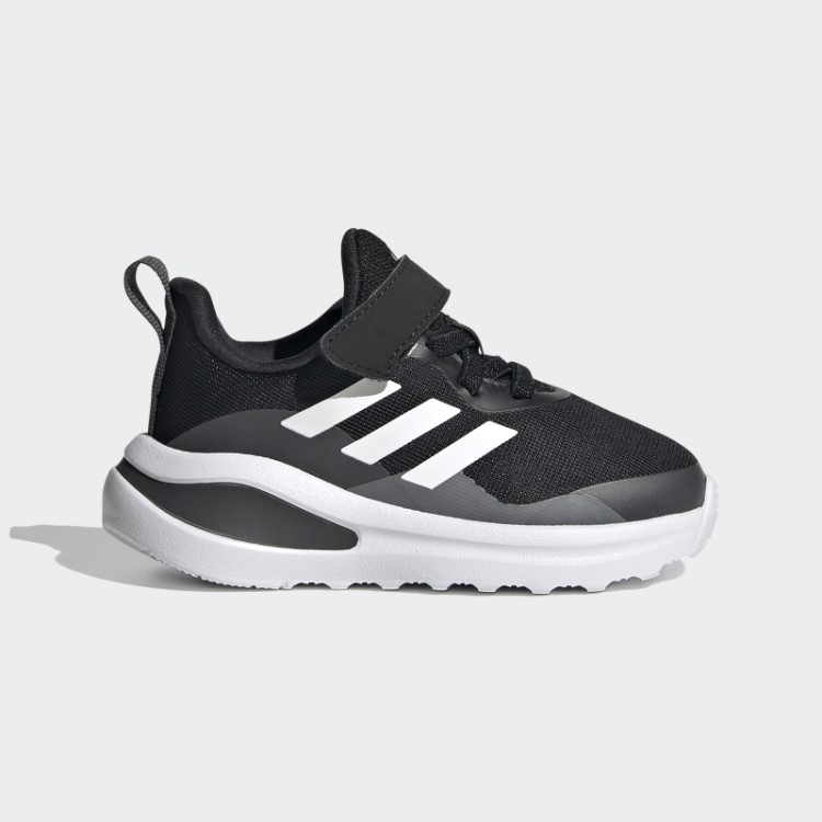 Tênis De Corrida Fortarun Elástico Com Alça Superior Em Renda Preto Adidas