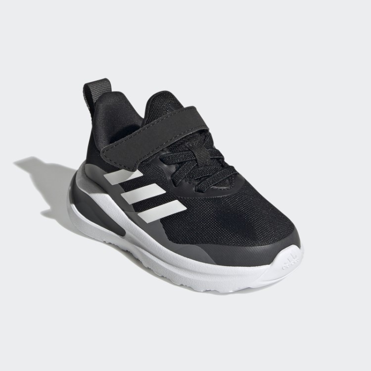 Tênis De Corrida Fortarun Elástico Com Alça Superior Em Renda Preto Adidas