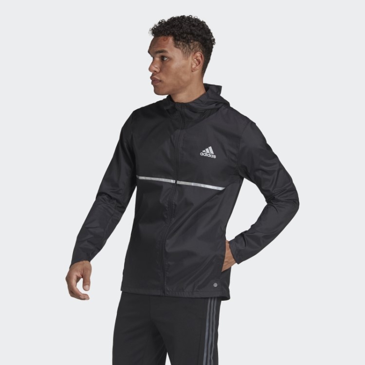 Adidas Possui A Jaqueta De Corrida Prata
