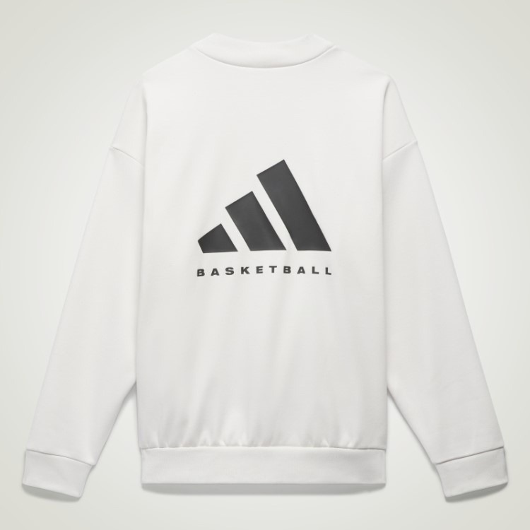 Moletom Branco Da Equipe De Basquete Adidas Quente