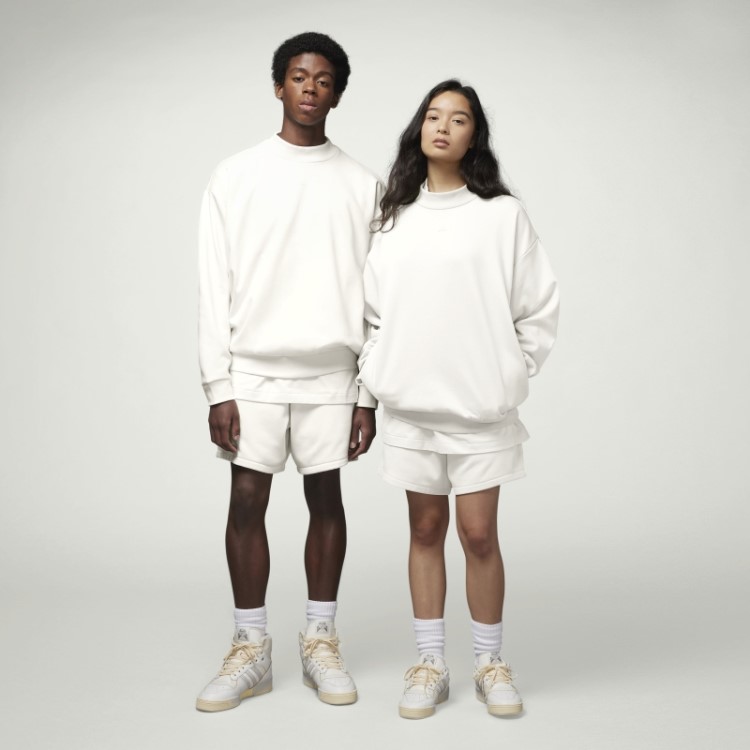 Moletom Branco Da Equipe De Basquete Da Adidas Fashion
