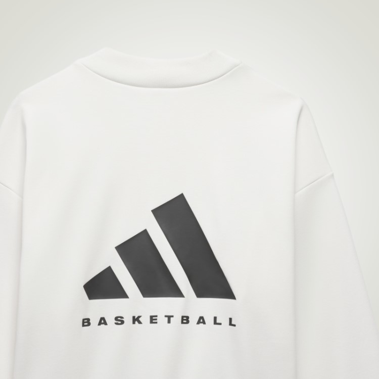 Moletom Branco Da Equipe De Basquete Da Adidas Fashion