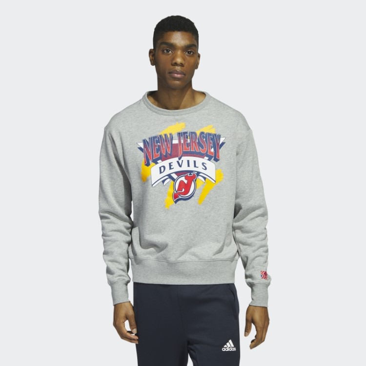 Moletom Cinza Médio Devils Vintage Crew Adidas
