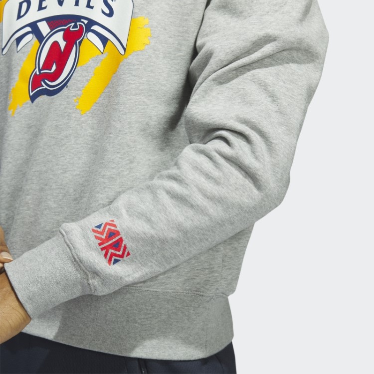 Moletom Cinza Médio Devils Vintage Crew Adidas