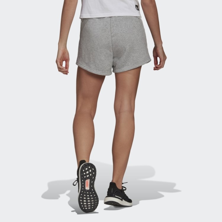 Bermuda Com As Três Listras Cinza Médio Fashion Adidas Sportswear Future Icons