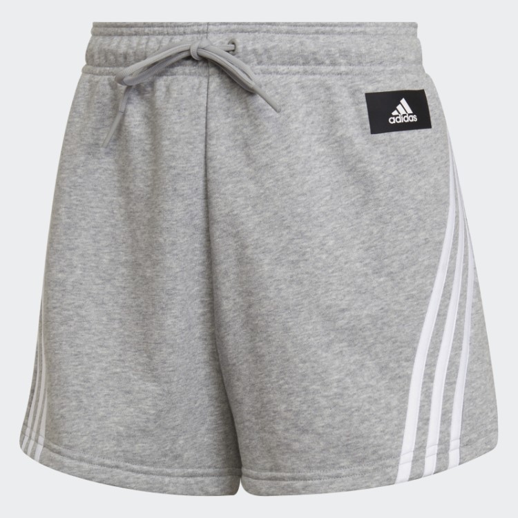 Bermuda Com As Três Listras Cinza Médio Fashion Adidas Sportswear Future Icons