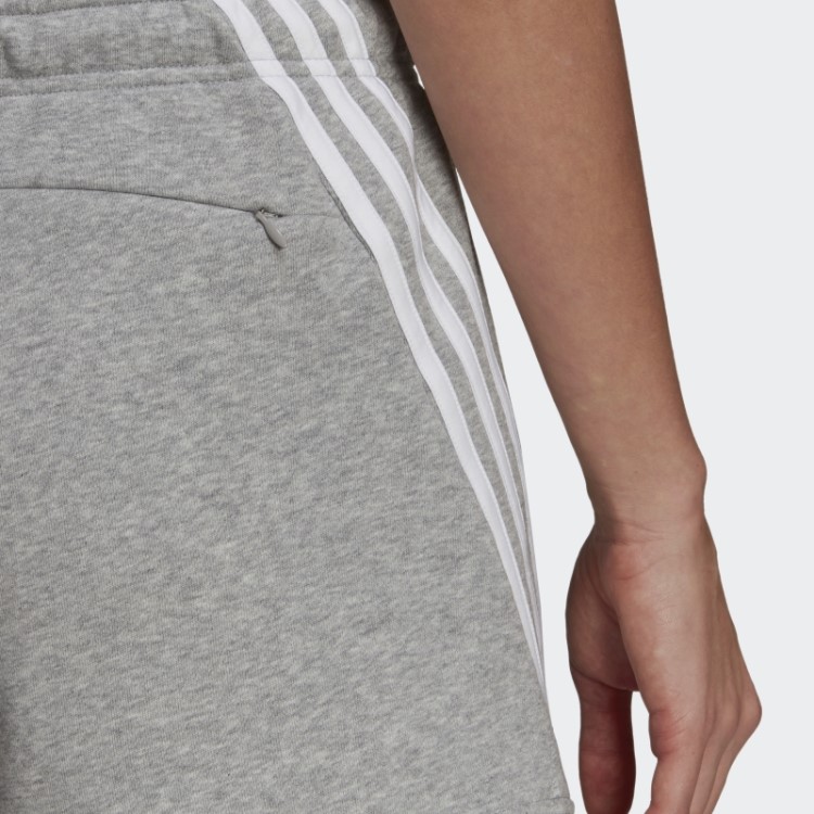 Bermuda Com As Três Listras Cinza Médio Fashion Adidas Sportswear Future Icons