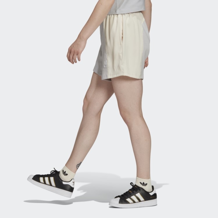 Calção Adidas Adicolor Split Trefoil Branco