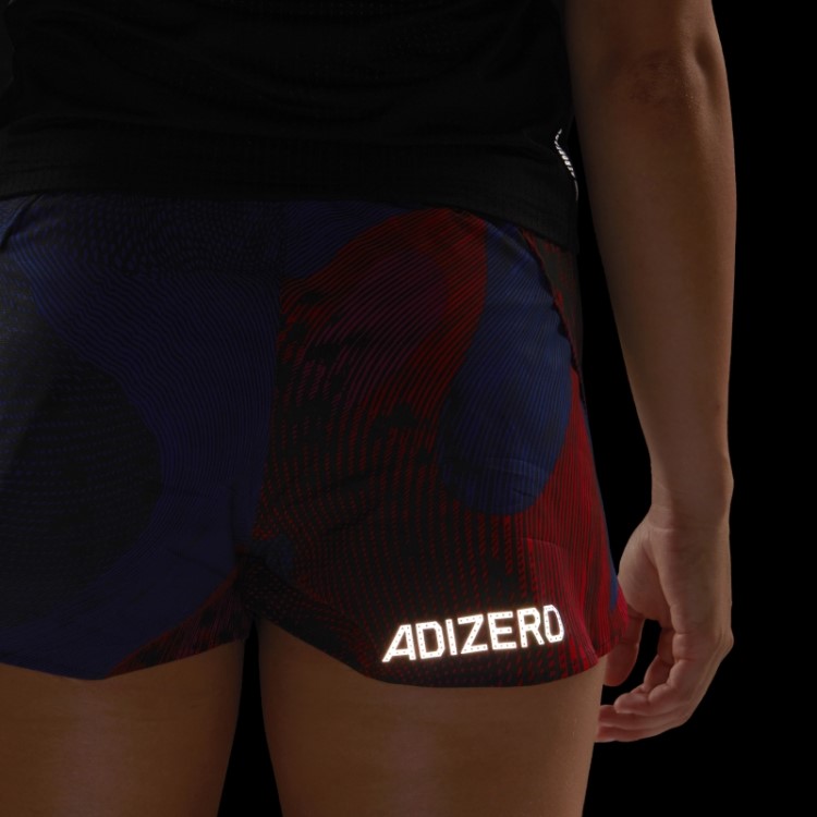 Adidas Adizero Shorts Split Fúcsia Para Corrida