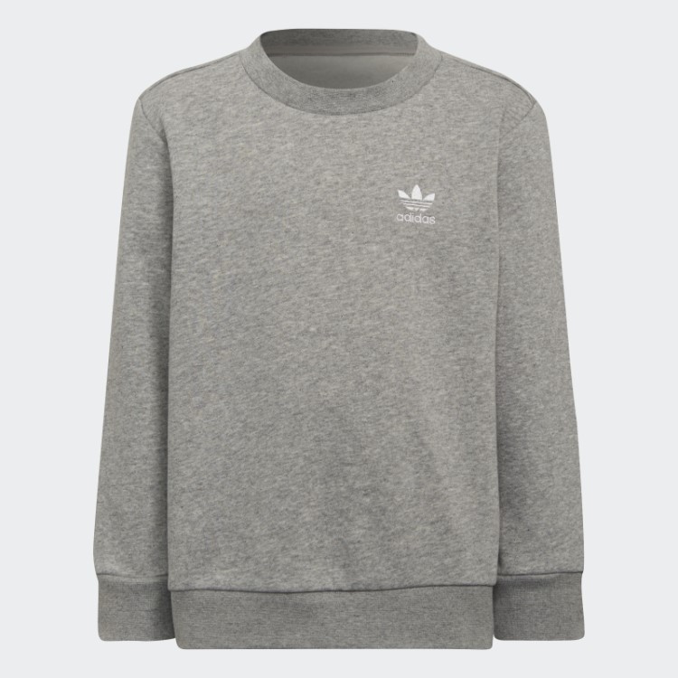 Adidas Adicolor Conjunto De Tripulação Cinza Médio