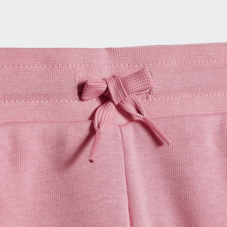 Conjunto De Moletom Da Tripulação Rosa Adidas