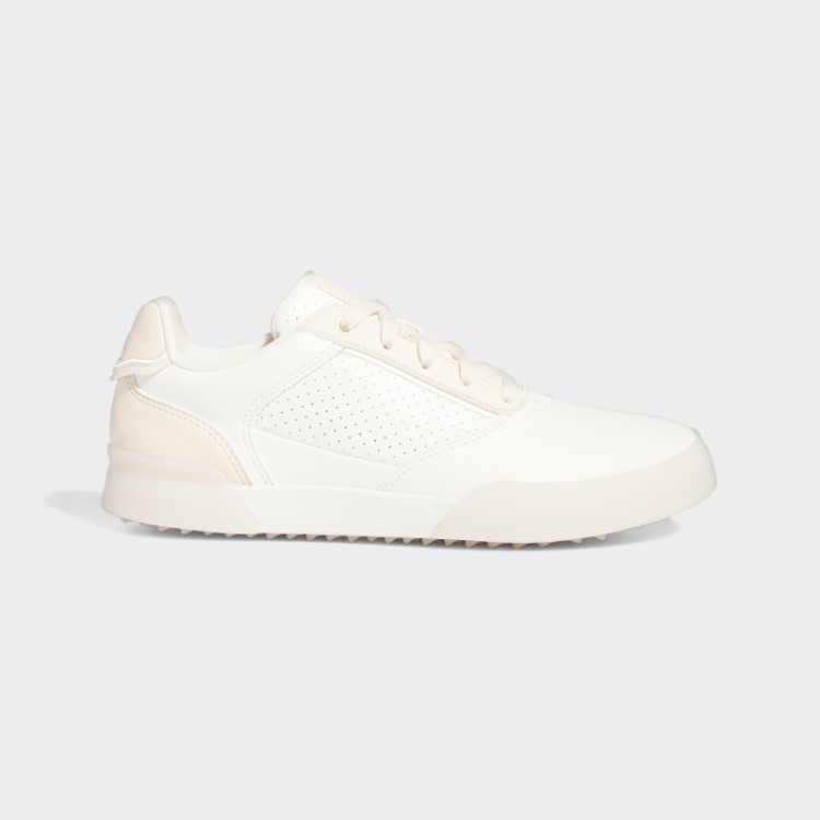 Elegantes Sapatos De Golfe Brancos Retrocross Spikeless Da Adidas