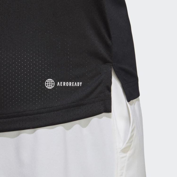 Camiseta De Tênis Do Clube Adidas Preta