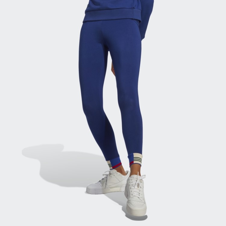 Legging Azul Vitória Com Punho Canelado Adidas