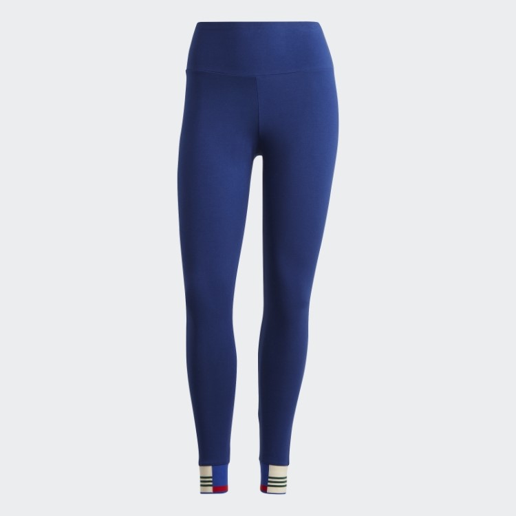Legging Azul Vitória Com Punho Canelado Adidas