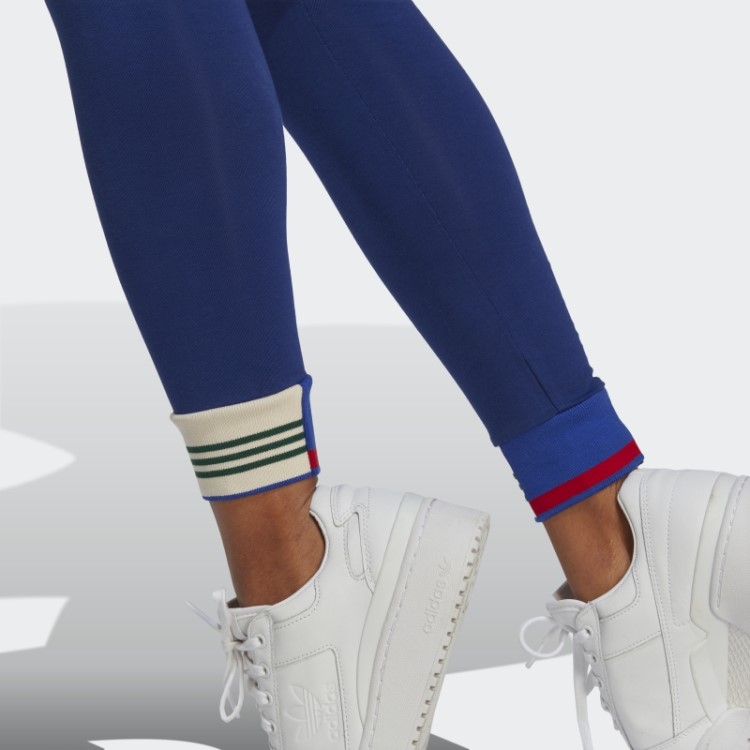 Legging Azul Vitória Com Punho Canelado Adidas