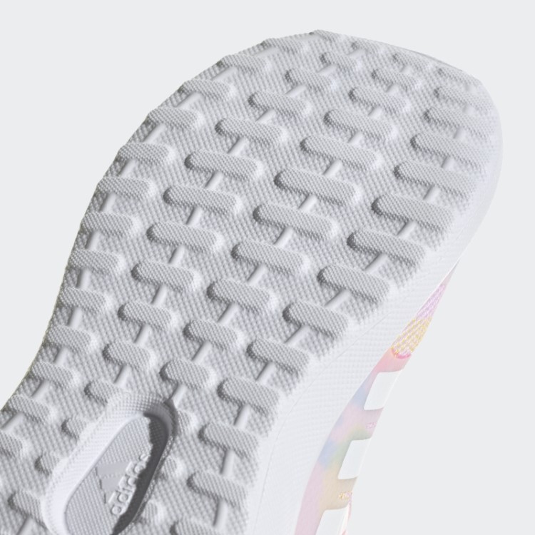 Elegante Dourado Adidas Fortarun 2.0 Cloudfoam Sport Running Tênis Elástico De Renda Com Tira Superior