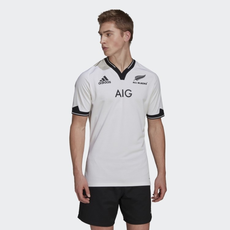 Branco All Blacks Primeblue Réplica Away Jersey Adidas