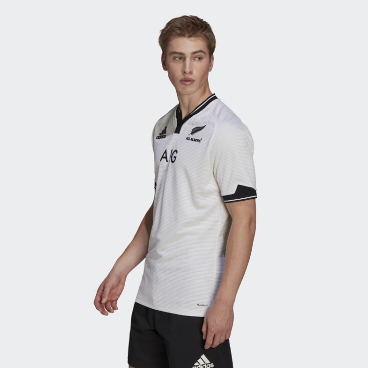 Branco All Blacks Primeblue Réplica Away Jersey Adidas