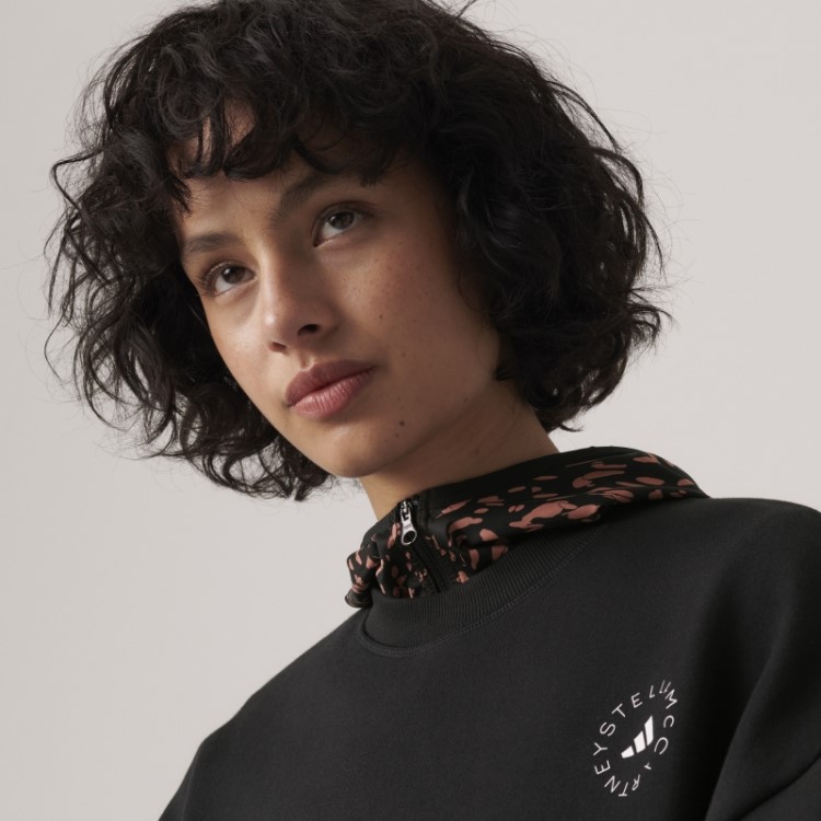 Moletom Preto Adidas By Stella Mccartney Quente