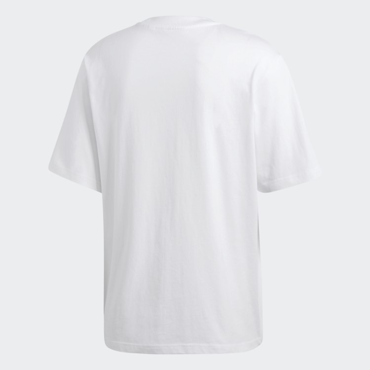 Camiseta Oversize Trefoil Branca Adidas