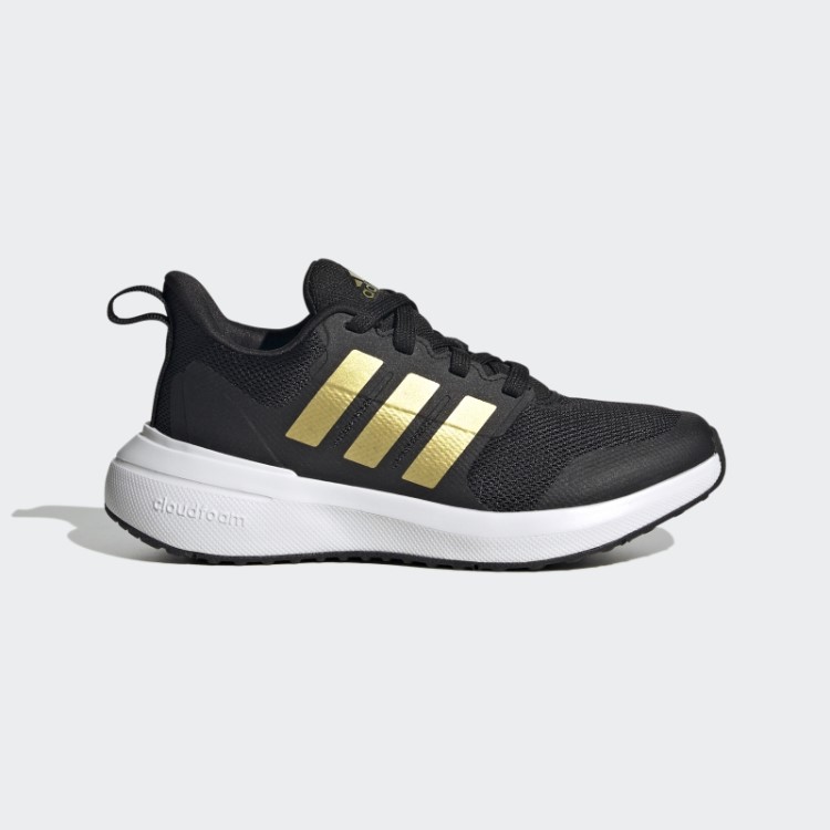 Tênis Preto Adidas Fortarun 2.0 Cloudfoam Com Cadarço