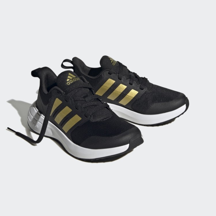 Tênis Preto Adidas Fortarun 2.0 Cloudfoam Com Cadarço